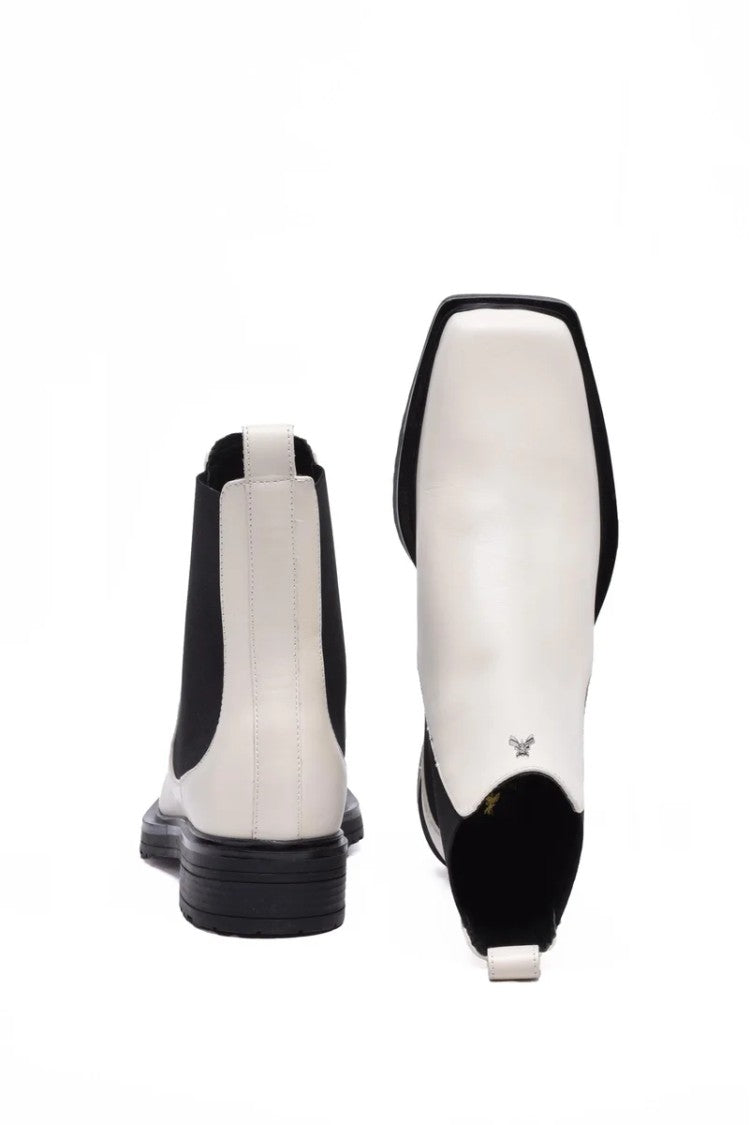 Patrizia Pepe Ankle Boot 3Cm Heel - White