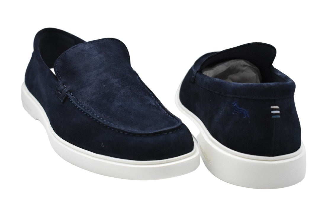 Harmont & Blaine Blue Laced Comfort Stylish Low Shoes