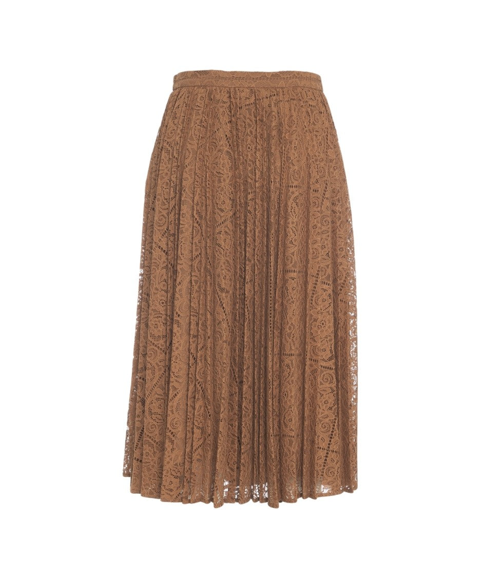 Max Mara 'Leandro' Pleated Long Skirt