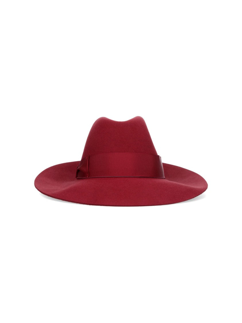 Borsalino Monica Felt Hat – Red