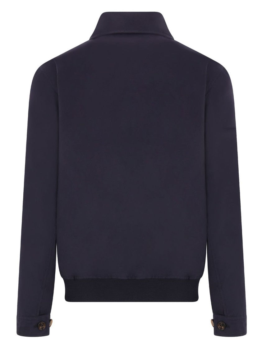 Brunello Cucinelli Blue Parka With Button-Up Front