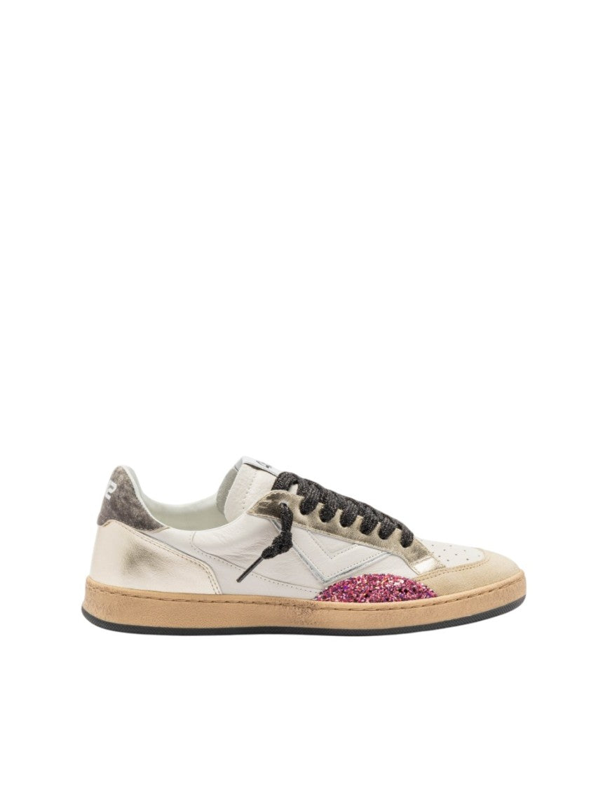 4B12 Low-Top Sneakers With Metallic Finish