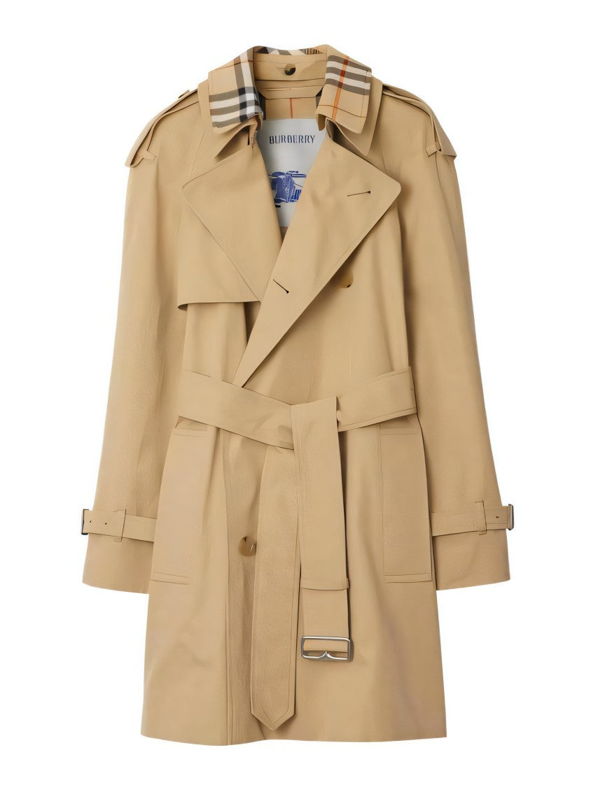 Burberry Double-Breasted Cotton Trench Coat
