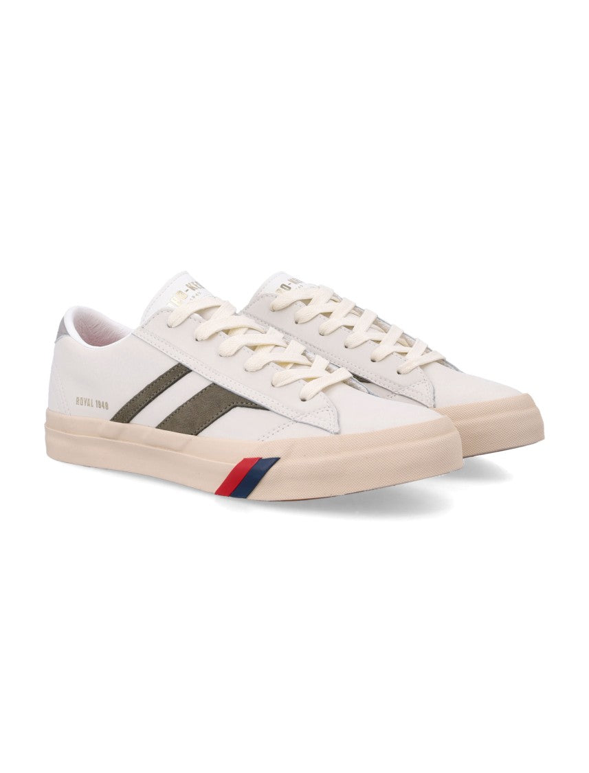 Pro-Keds Royal Classic Olive Green Stripe Low-Top Sneakers