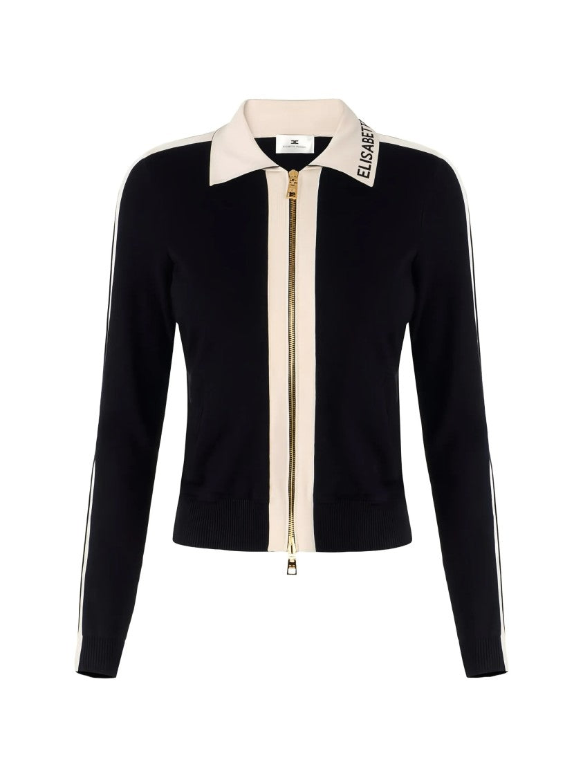 Elisabetta Franchi Black Maglia Cotton Top