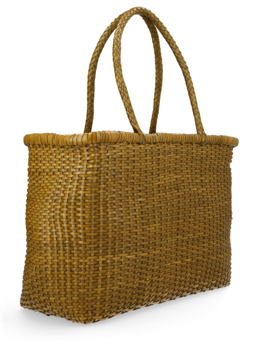 Dragon Diffusion B Weave Woven Leather Tote Bag