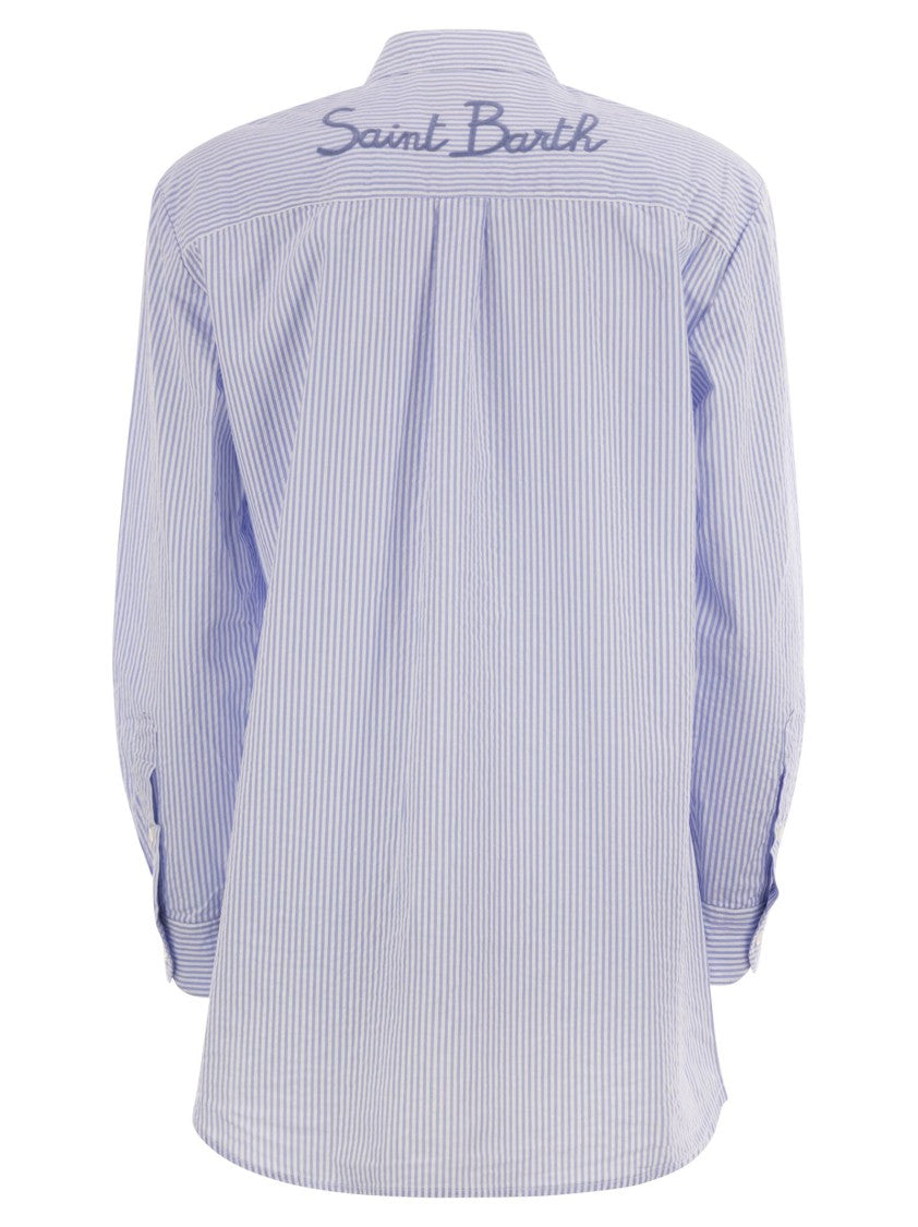 Mc2 Saint Barth Brigitte - Shirt With Striped Pattern