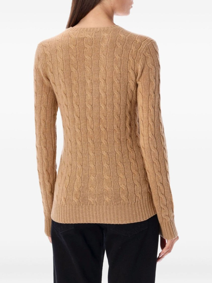 Polo Ralph Lauren Classic Cable Knit Sweater With Round Neckline
