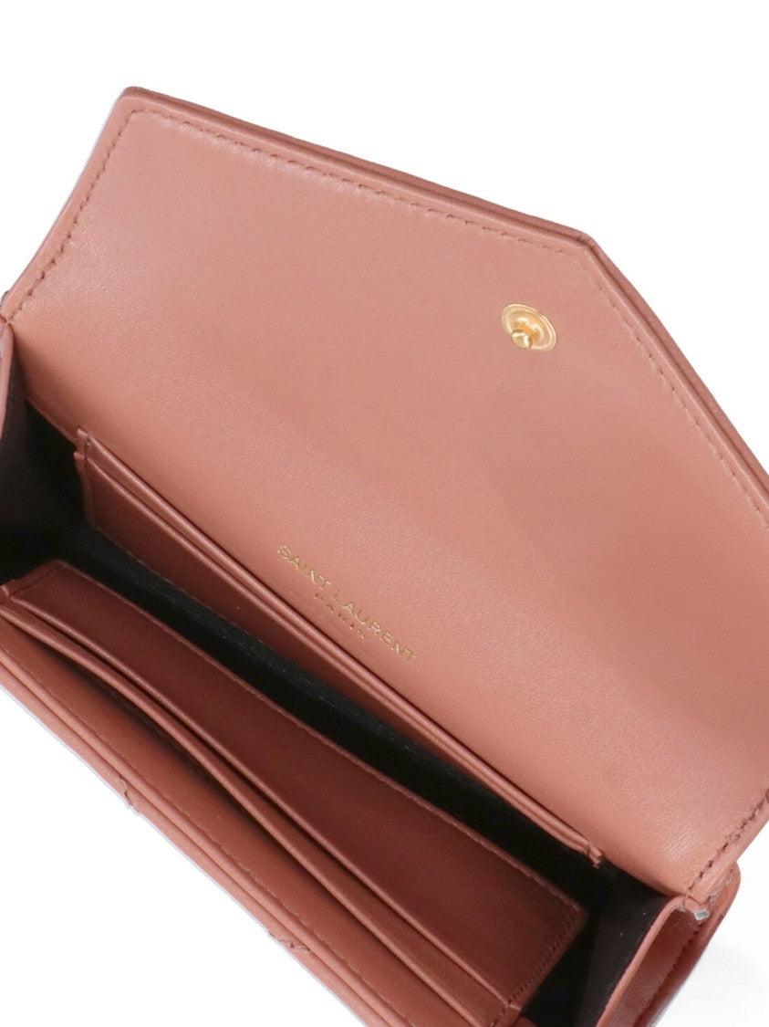 Saint Laurent "Cassandre" Wallet – Pink