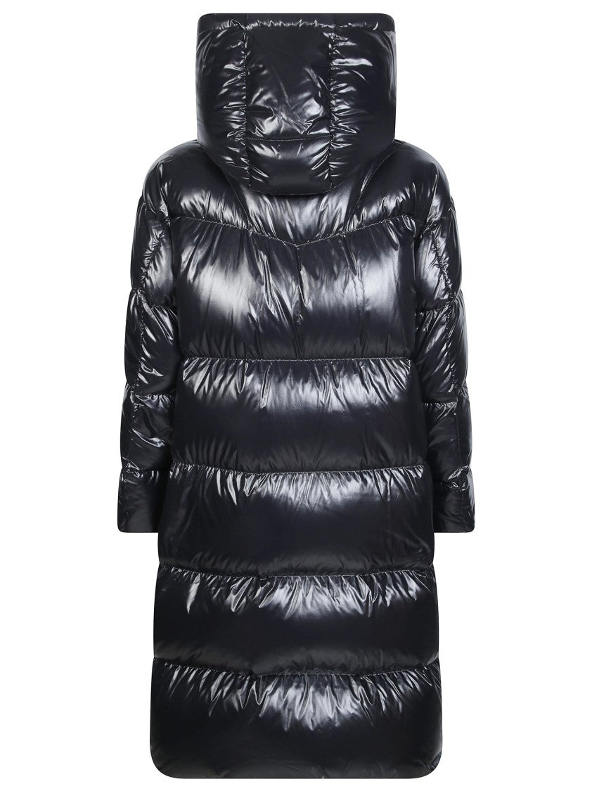 Moncler Harfang High Collar Hooded Down Jacket