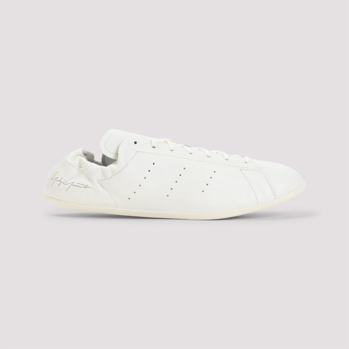 Y-3 Low-Profile Off-White Leather Stan Smith Sneakers