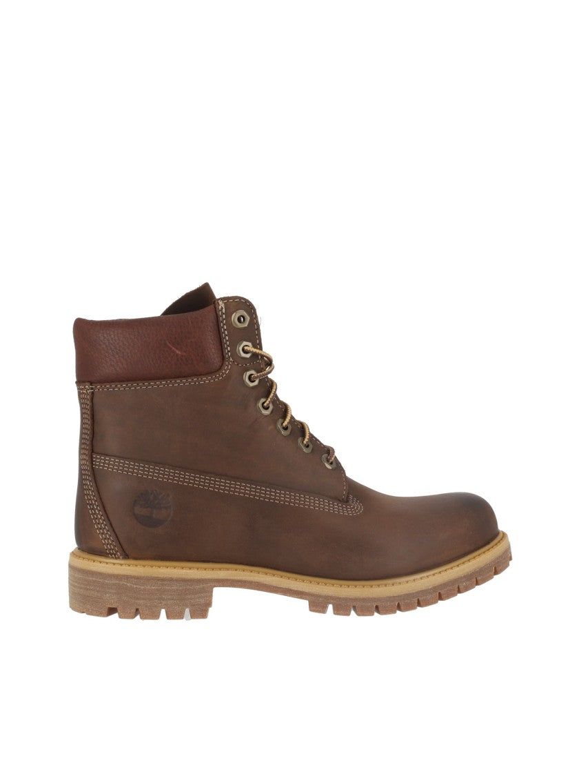 Timberland Brown Premium 6-Inch Waterproof Lace-Up Boots