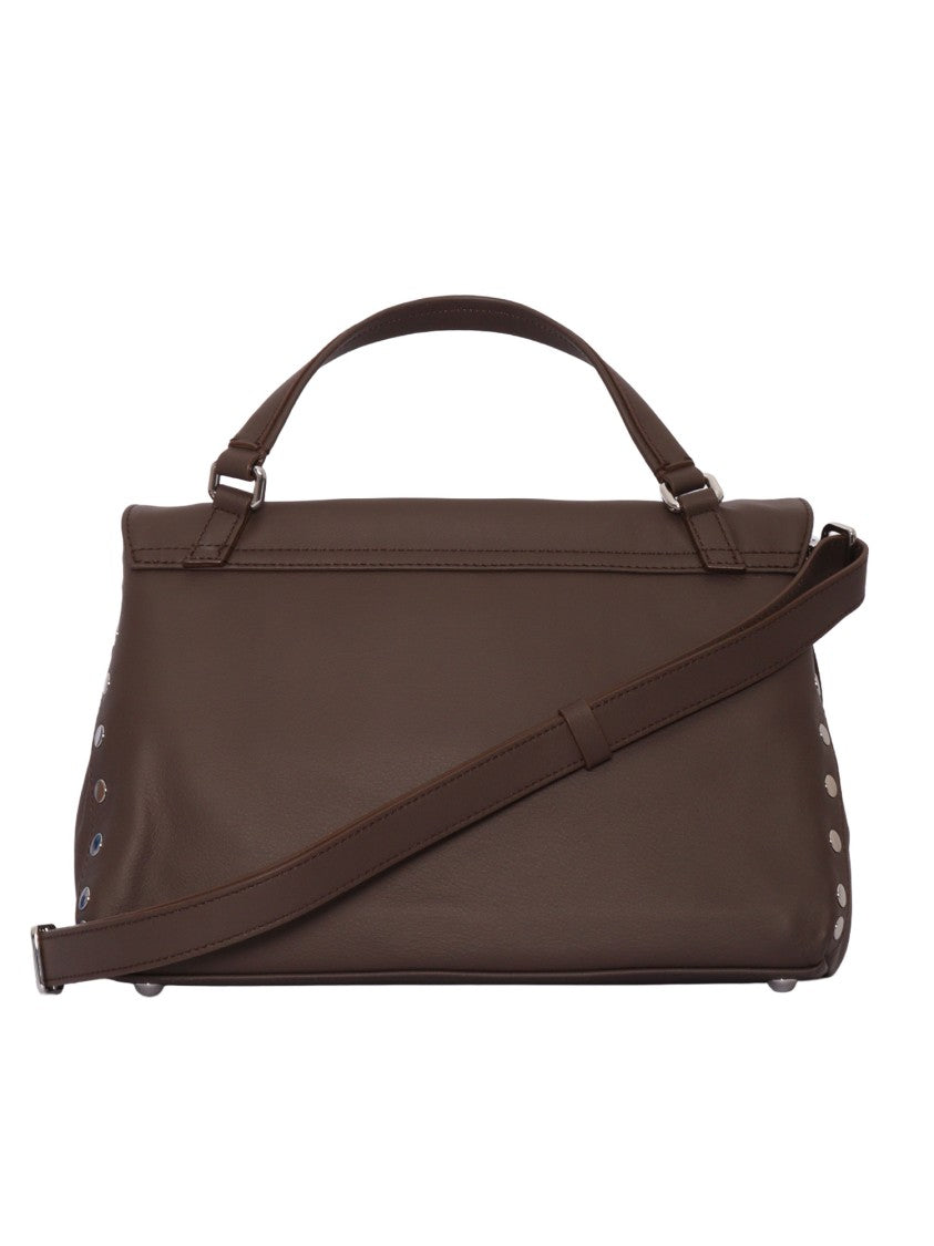 Zanellato Srl Brown Gianduiotto Saeta Smooth Leather Shoulder Bag