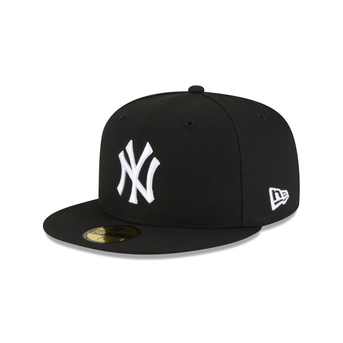 New Era New York Yankees Black And White Basic 59Fifty Fitted Hat