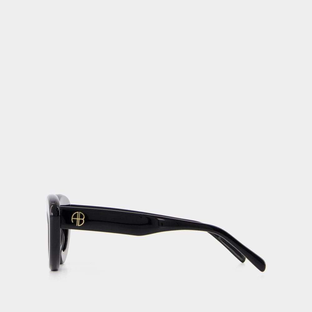 Anine Bing Alba Sunglasses - Acetate - Black