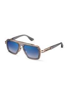 Dita Bold Rectangular Blue Gradient Sunglasses