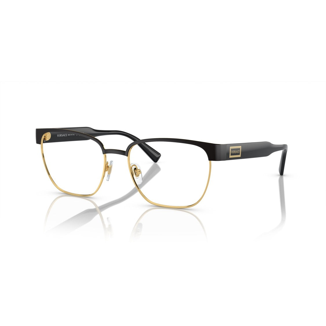 Versace 0Ve1264 Square Metal Frame Eyeglasses