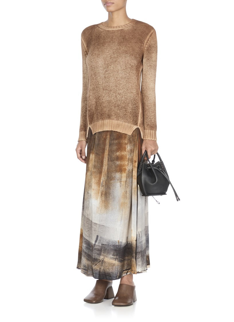 Avant Toi Brown Gradient Cashmere Sweater