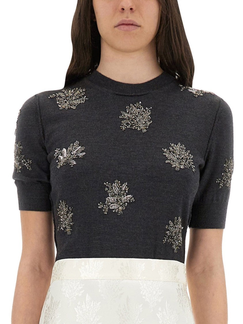 Fendi Slim-Fit Grey Wool Dress