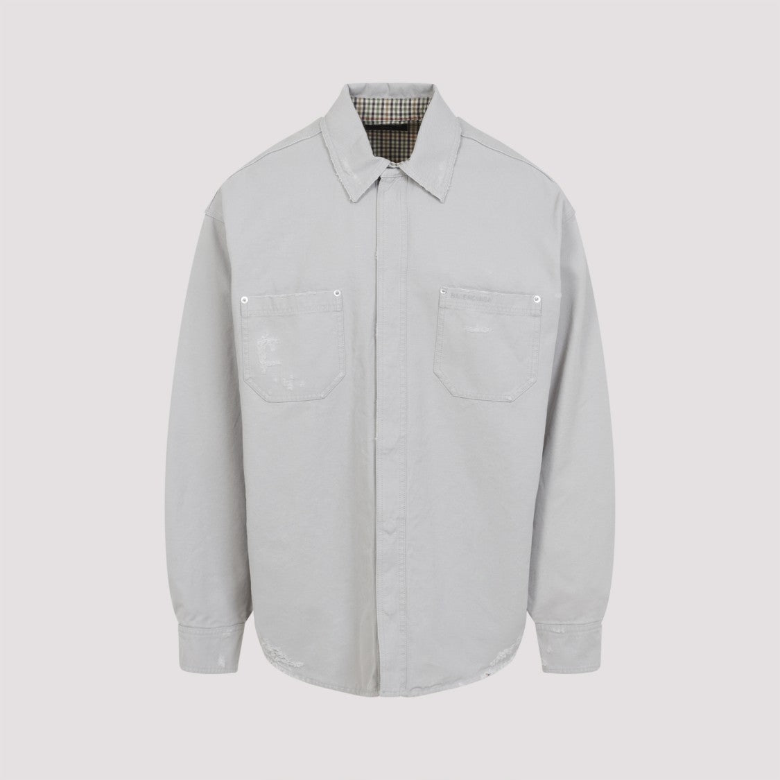 Balenciaga Casual Shirt With Distressed Texture