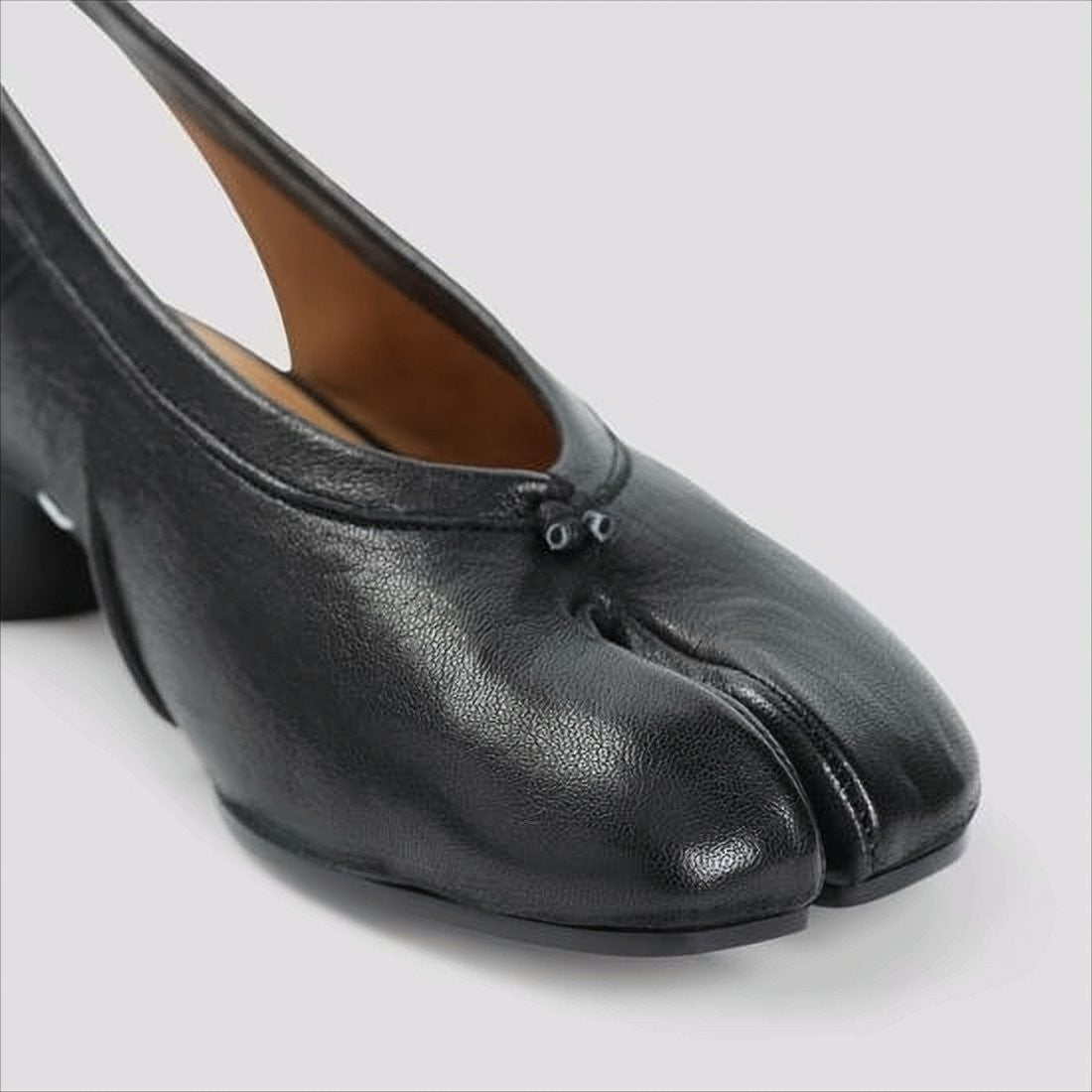 Maison Margiela Split-Toe Leather Mules With Low Block Heel