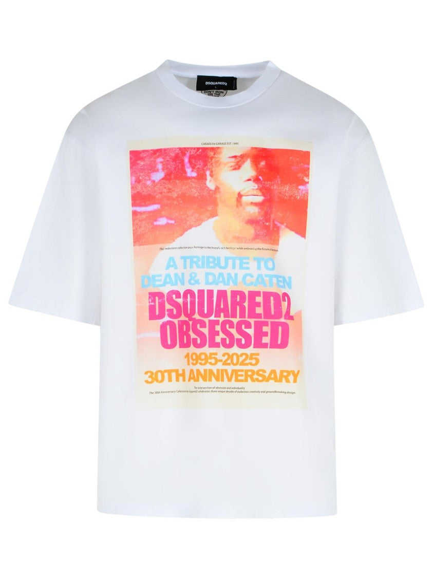 Dsquared2 White Cotton T-Shirt