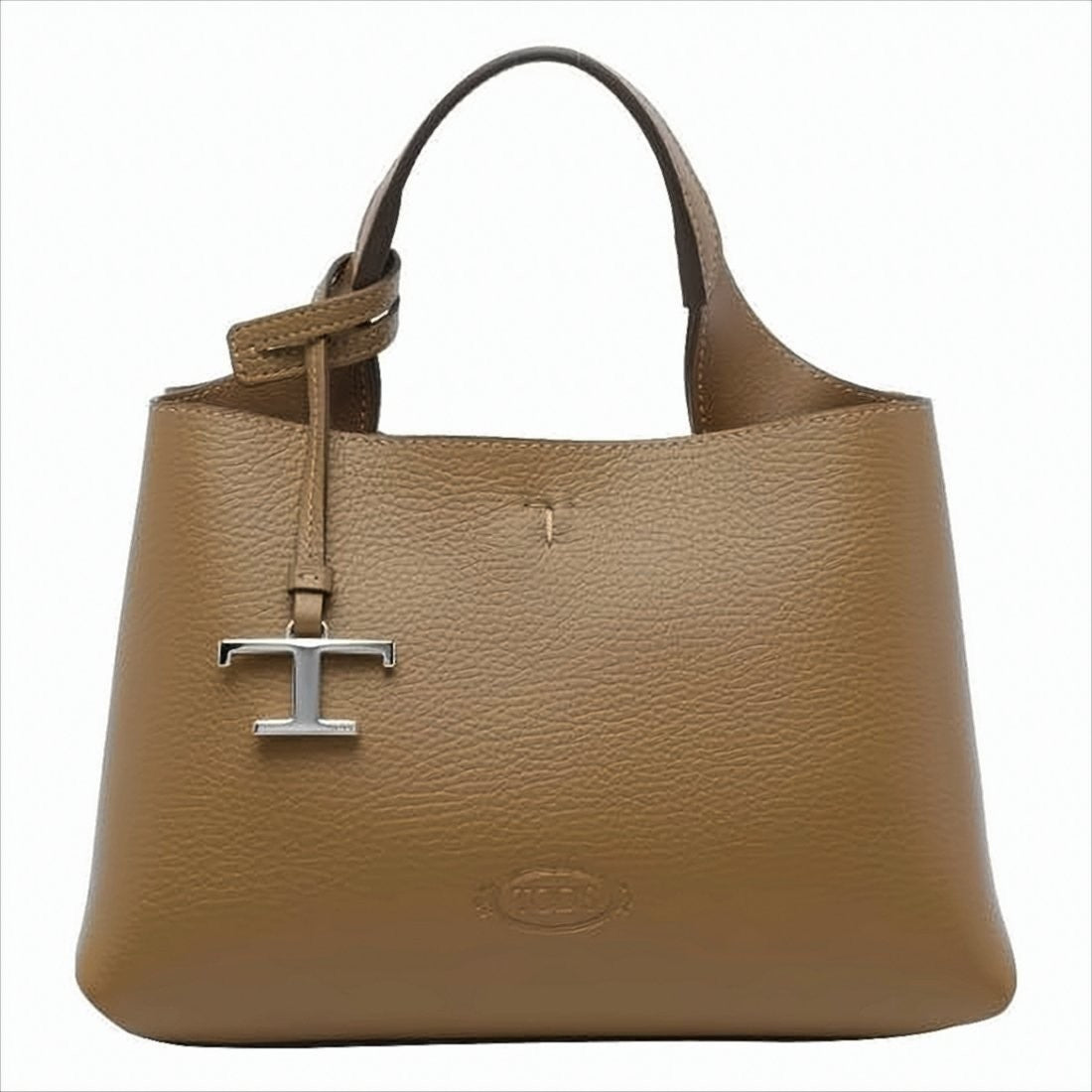 Tod's Textured Calf Leather Tote Bag With Detachable Strap