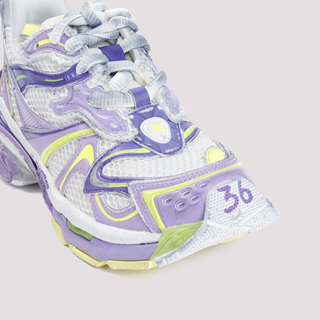 Balenciaga Runner 2 Lilac Yellow Polyurethane Sneakers