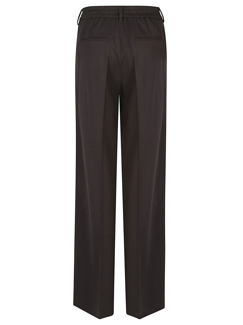 Pt Torino Lorenza Stretch Wool Straight-Leg Pants