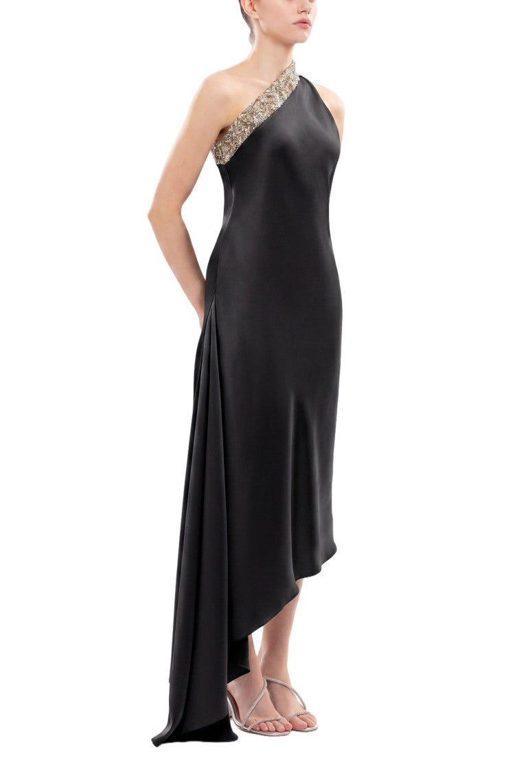 Saiid Kobeisy Asymmetrical One-Shoulder Embellished Dress
