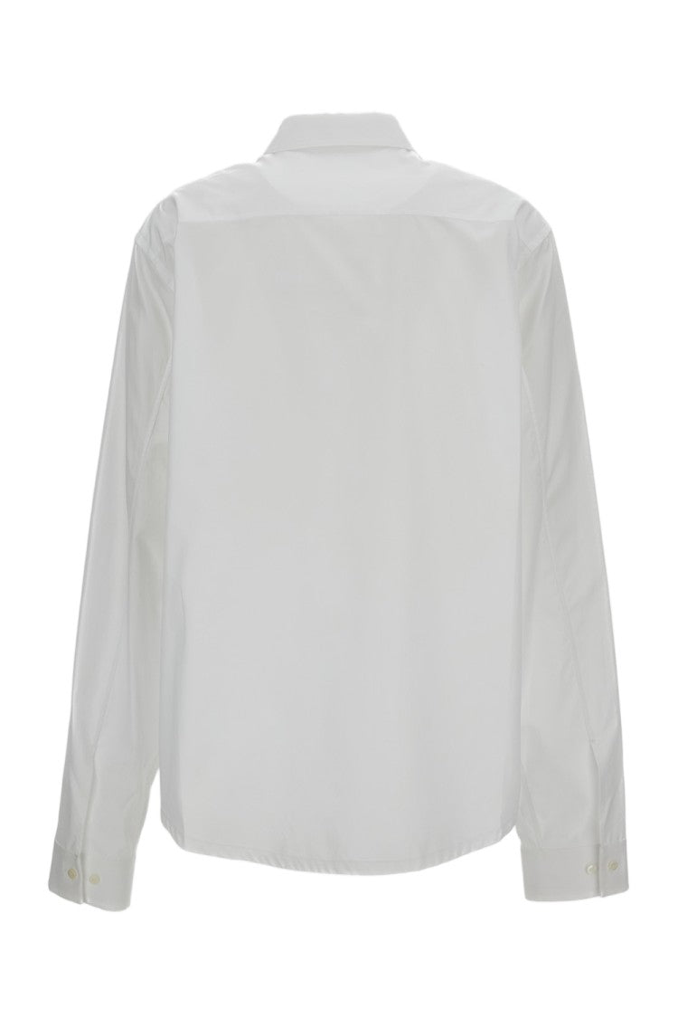 Rier White Boxy Cotton Poplin Shirt