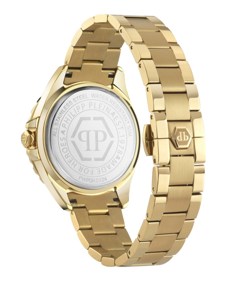 Philipp Plein Plein Heaven Crystal Watch With Green Guilloche Dial