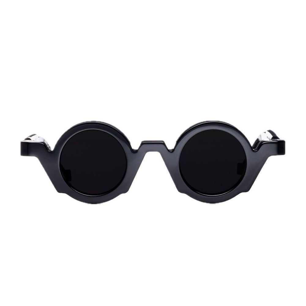 Vava Wl0070 White Label Architectural Black Bio-Acetate Sunglasses