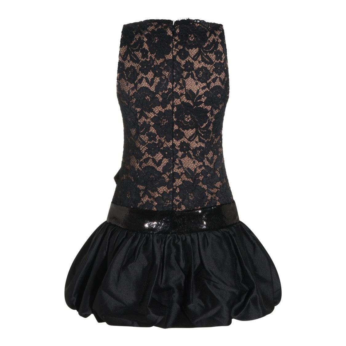 Self-Portrait Heart Neckline Balloon Skirt Sleeveless Mini Dress