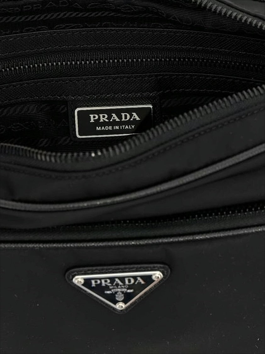 Prada Rectangular Shoulder Bag With Triangular Logo