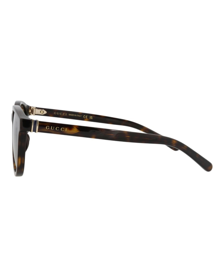 Gucci Round-Frame Recycled Acetate Sunglasses