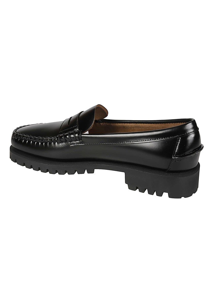 Sebago Dan Lug Polished Calfskin Penny Loafers