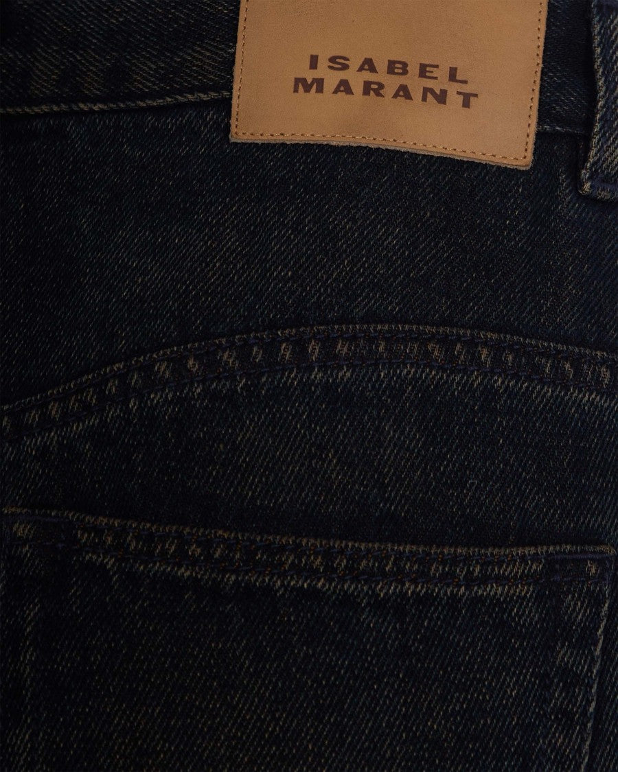 Isabel Marant Belvira Cotton 5-Pocket Bootcut Jeans