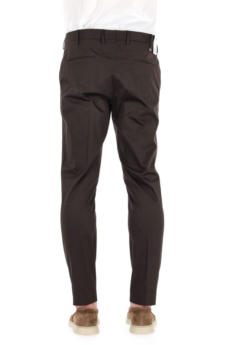 Pt Torino Dieci Model Cotton Twill Trousers