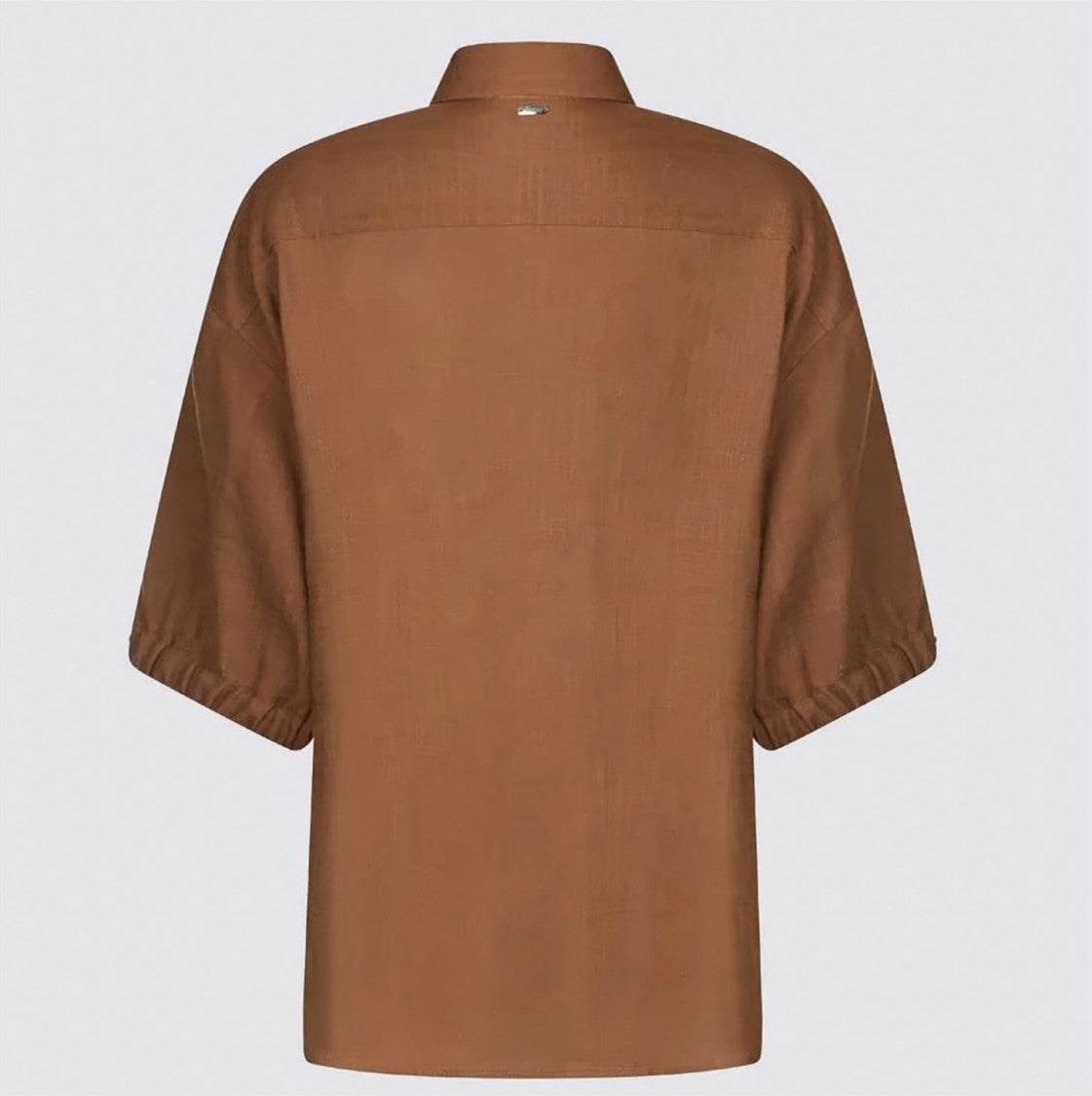 Herno Brown Short Sleeve Cotton Shirt
