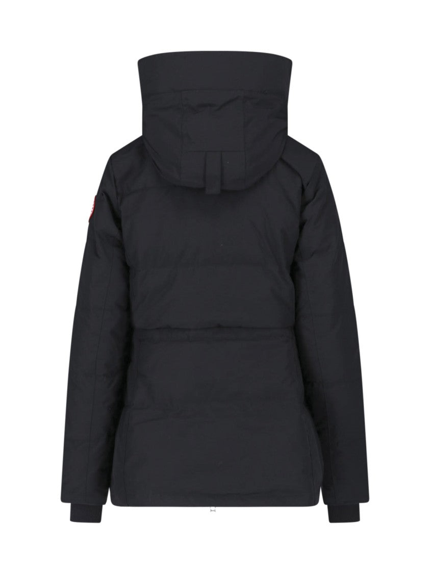 Canada Goose Black Chelsea Quilted Hooded Down Jacket