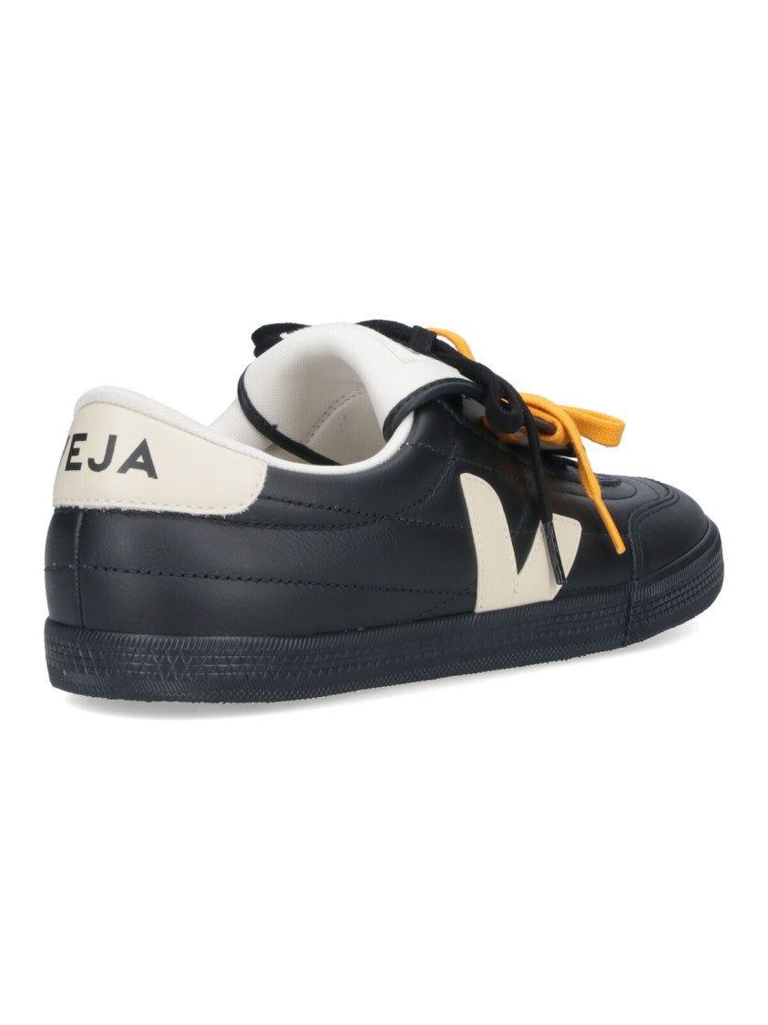 Veja Black Panenka Leather Low-Top Sneakers