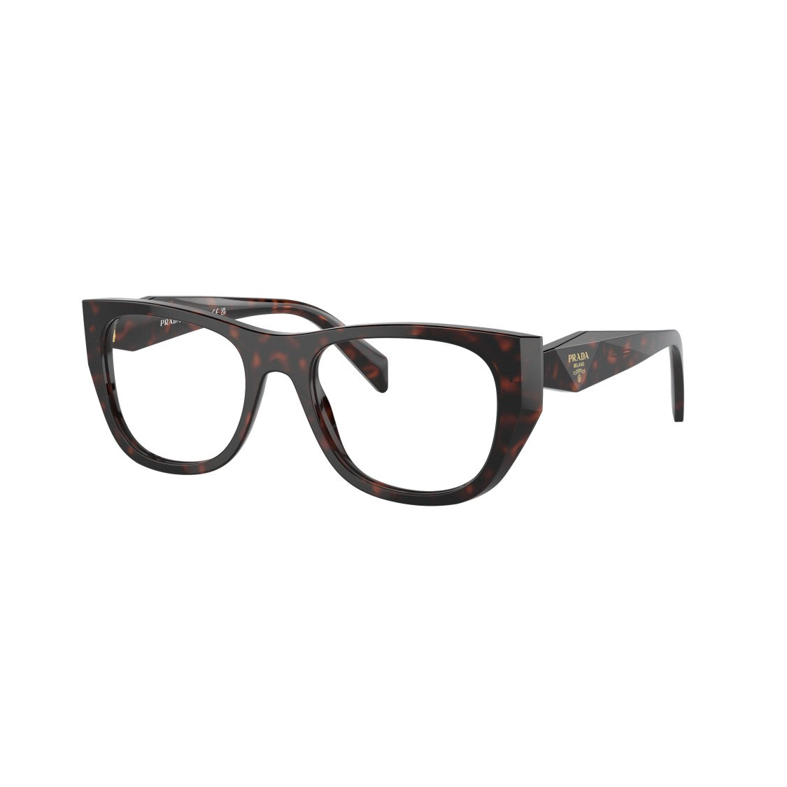 Prada 0Pr A18v Oversized Tortoiseshell Pattern Sunglasses