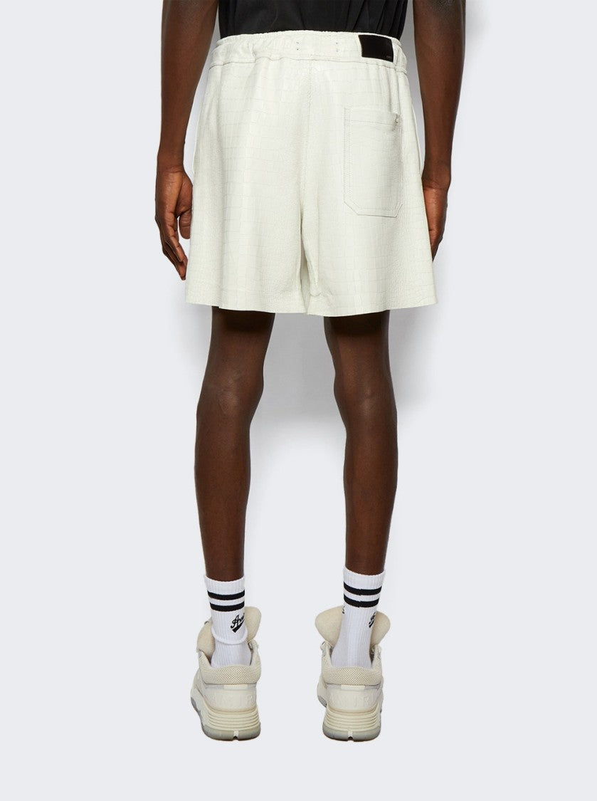 Amiri Embossed Crocodile Shorts
