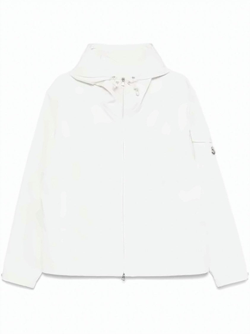 Moncler Minimalist Polyester Jacket With Hood And Front Zipper