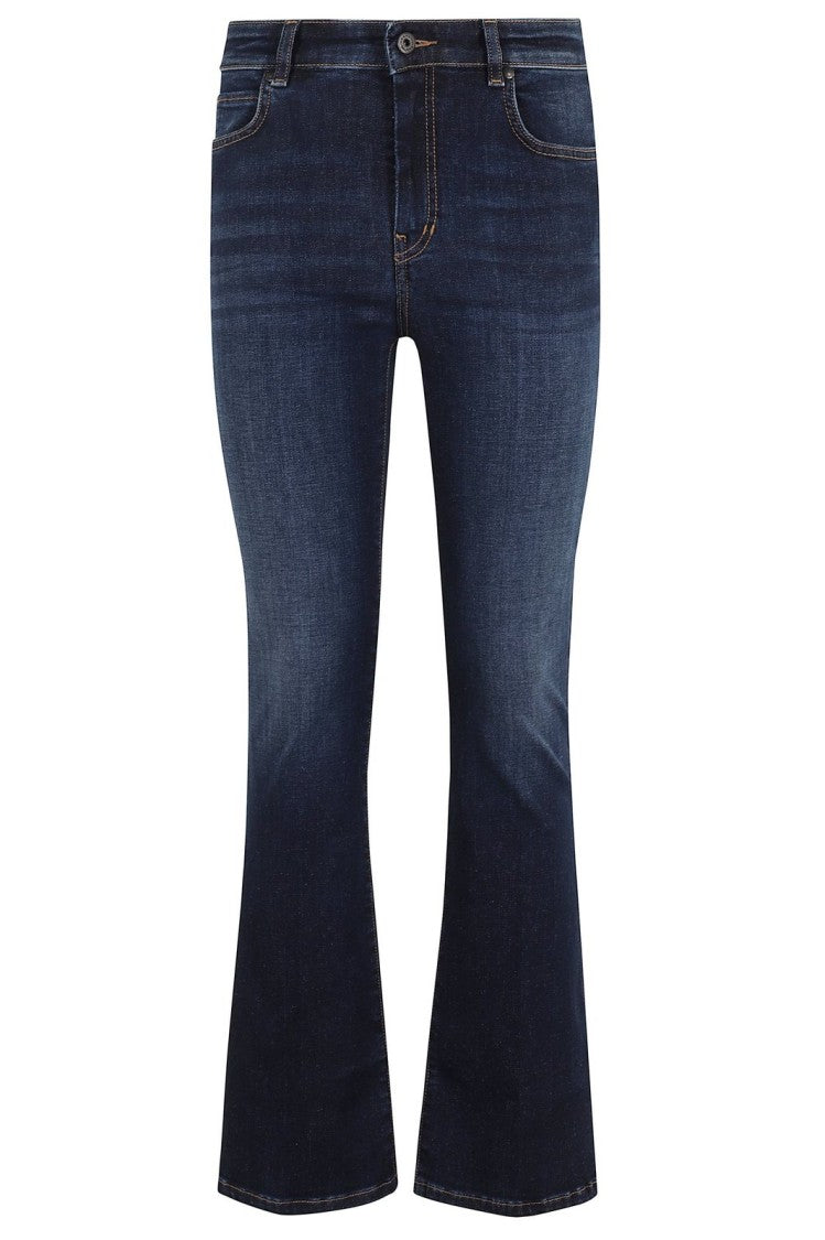 Max Mara Straight-Leg Denim Pants With Mid-Rise Waist And Traditional Stitching