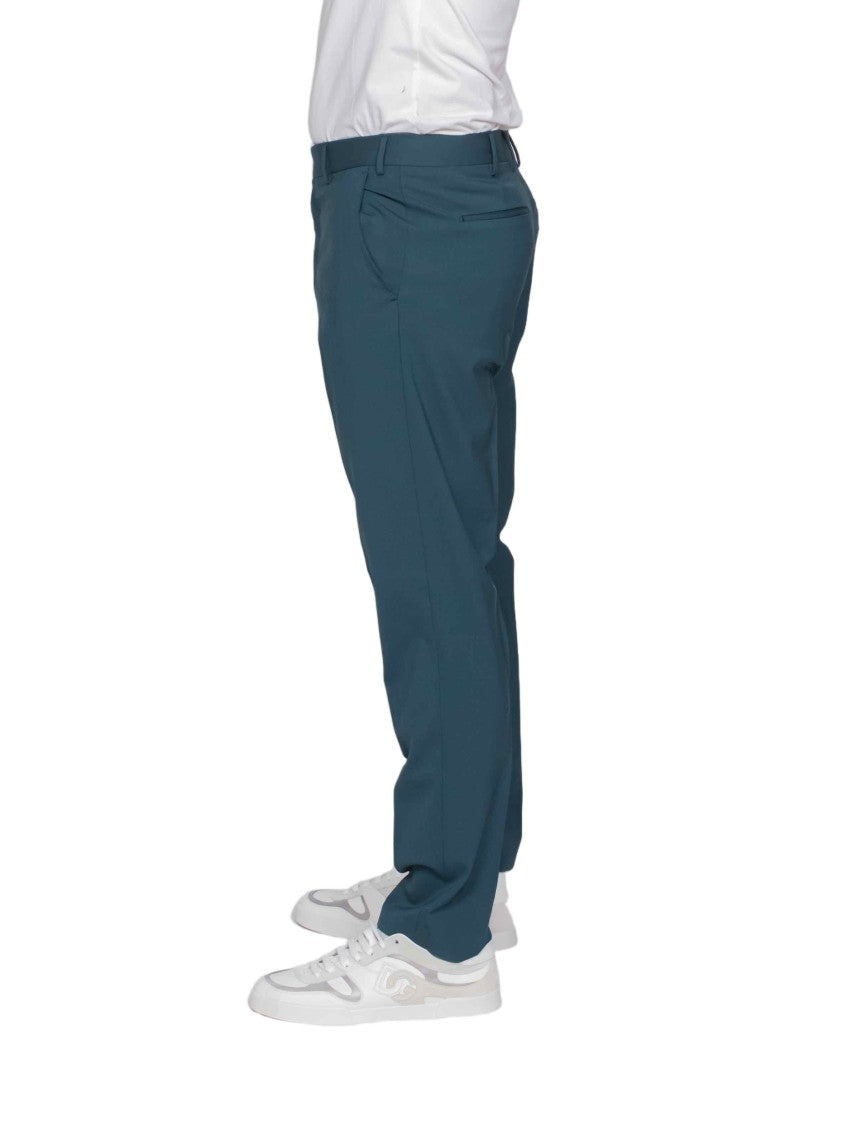 Pt Torino Slim-Fit Tailored Pants With Pressed Creases And Belt Loops