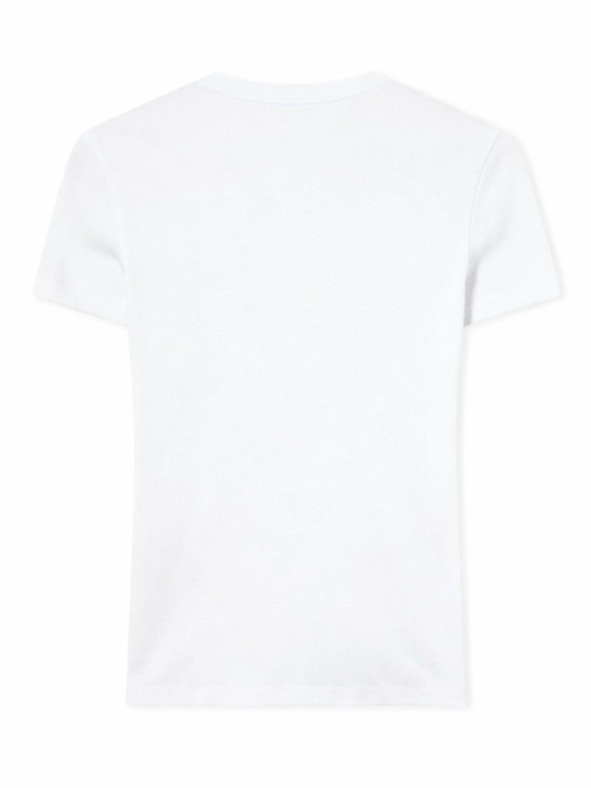 Off-White Logo Cotton-Blend Fitted T-Shirt
