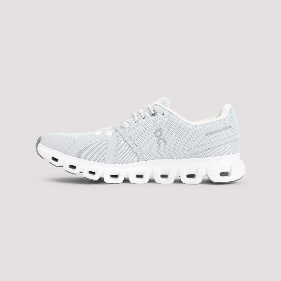 On Light Grey Sneakers With Breathable Upper