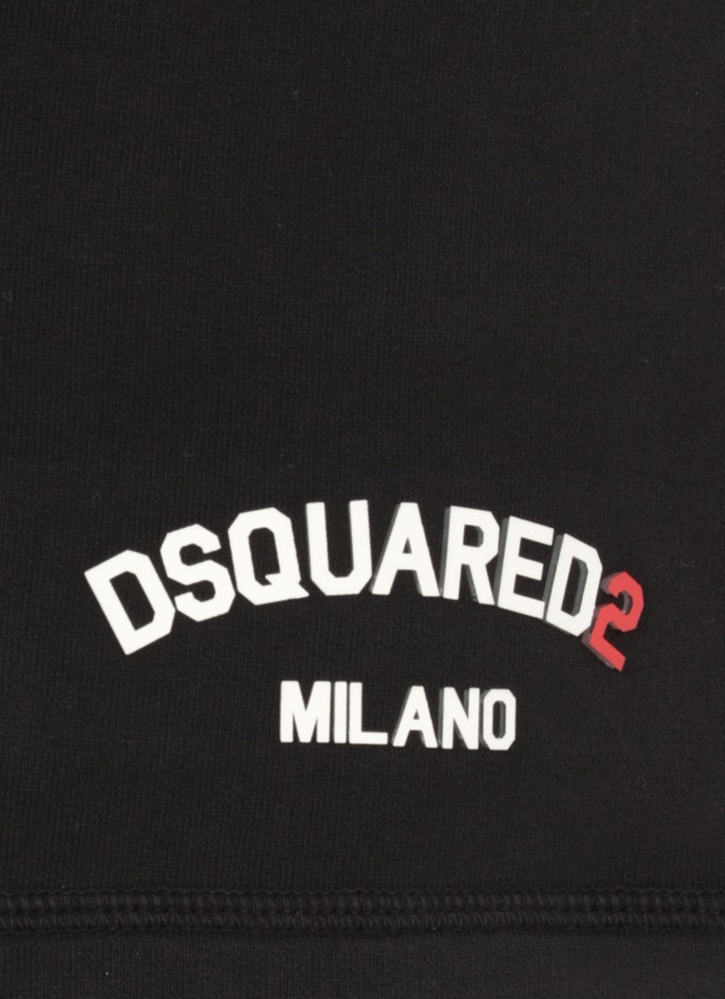Dsquared2 Black Cotton Short